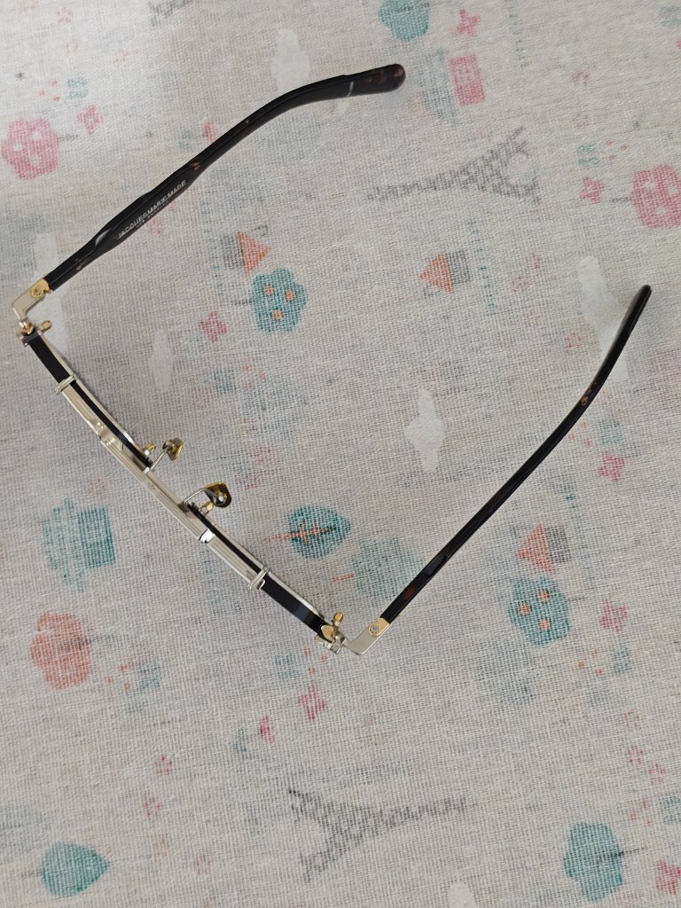 Jacques Marie Mage Rimless Silver Tortoise Temple Sunglasses With Full Box Set — image 3 of 8